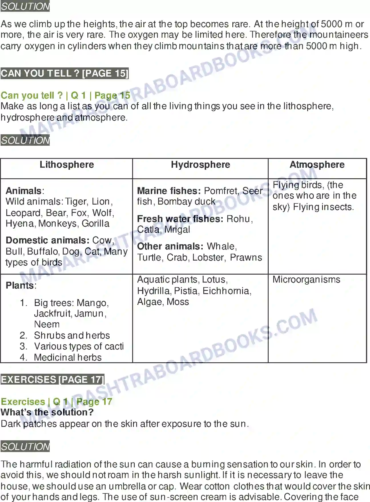 Maharashtra Board Solution Class-5 Environmental+Studies+-+1 The Earth and Its Living World Image 2