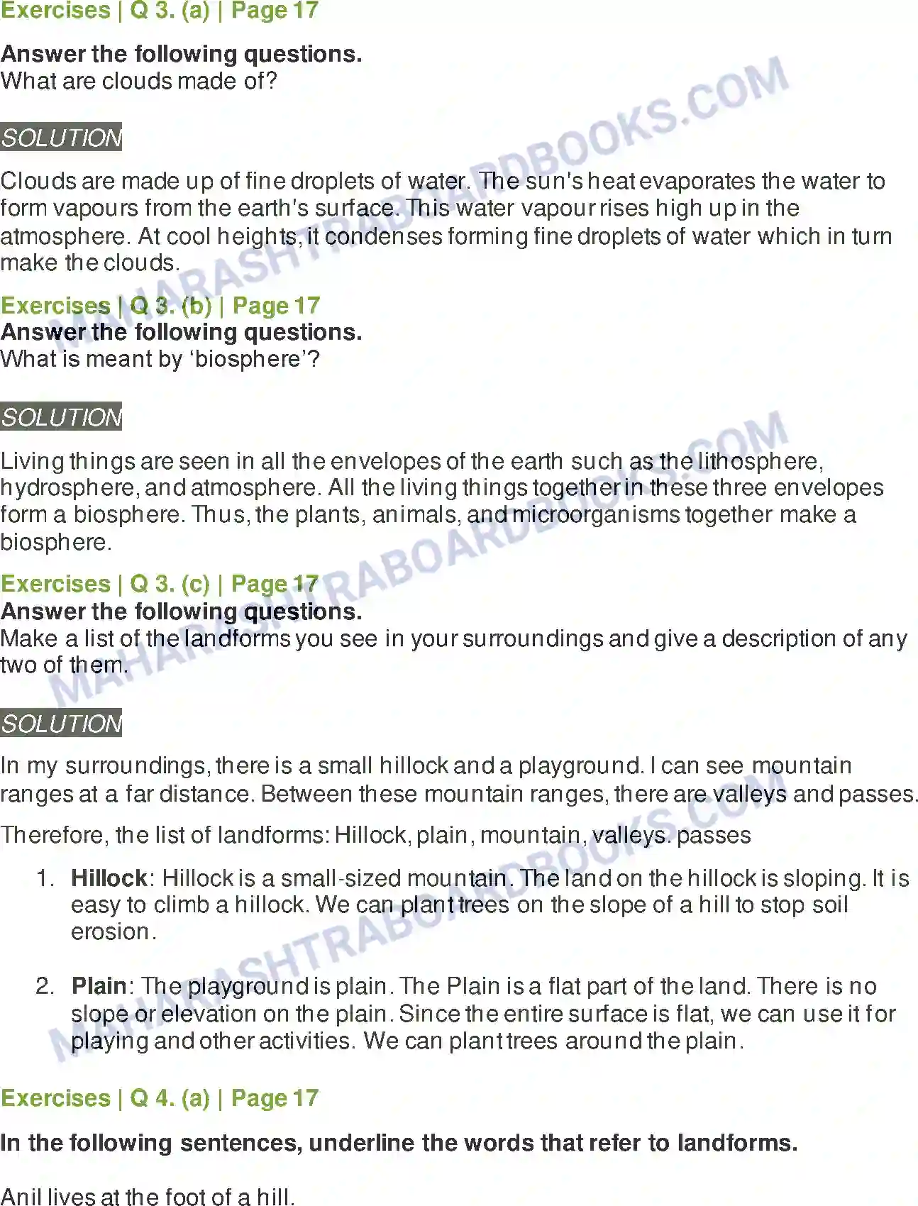 Maharashtra Board Solution Class-5 Environmental+Studies+-+1 The Earth and Its Living World Image 4