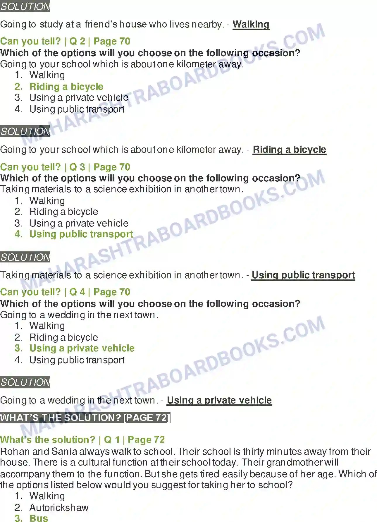 Maharashtra Board Solution Class-5 Environmental+Studies+-+1 Transport Image 3