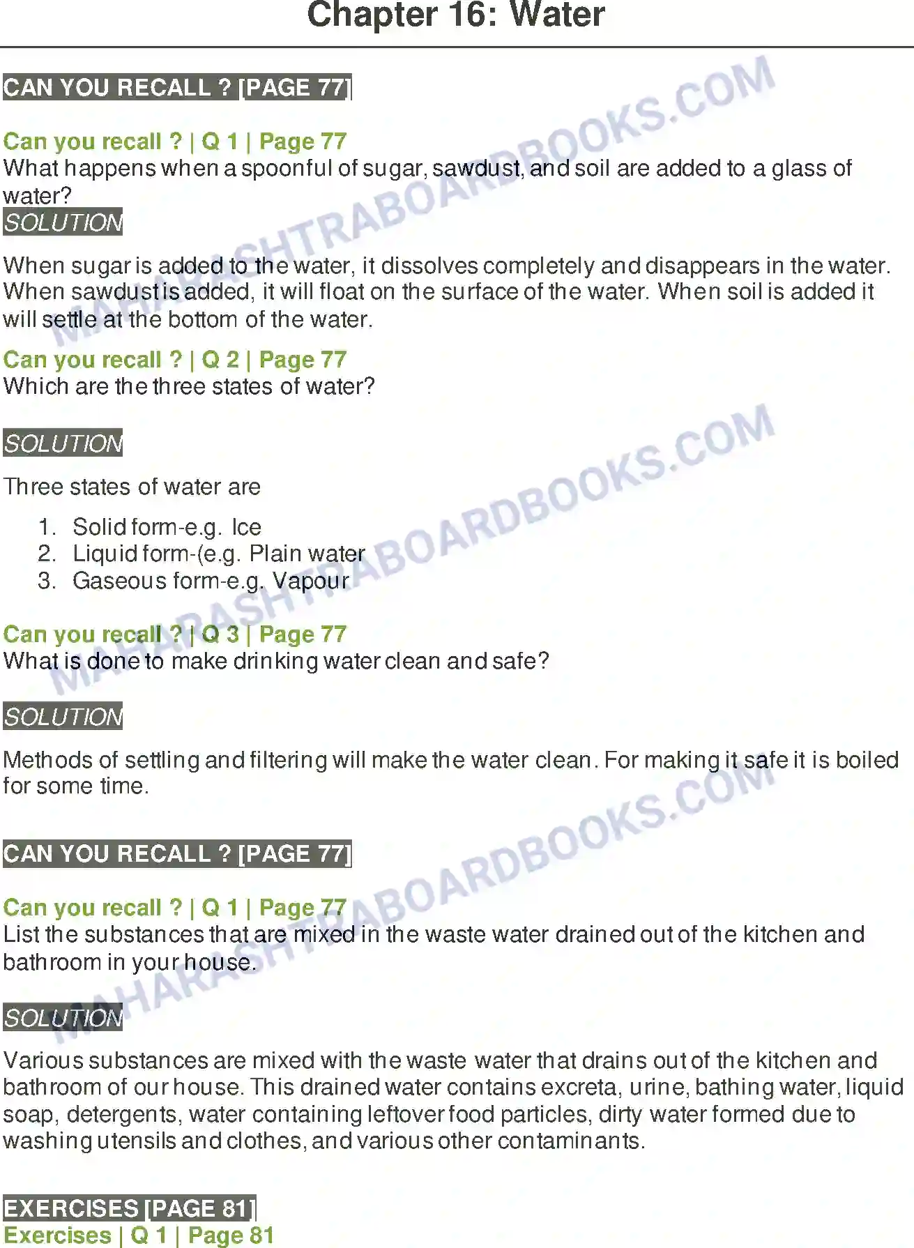 Maharashtra Board Solution Class-5 Environmental+Studies+-+1 Water Image 1