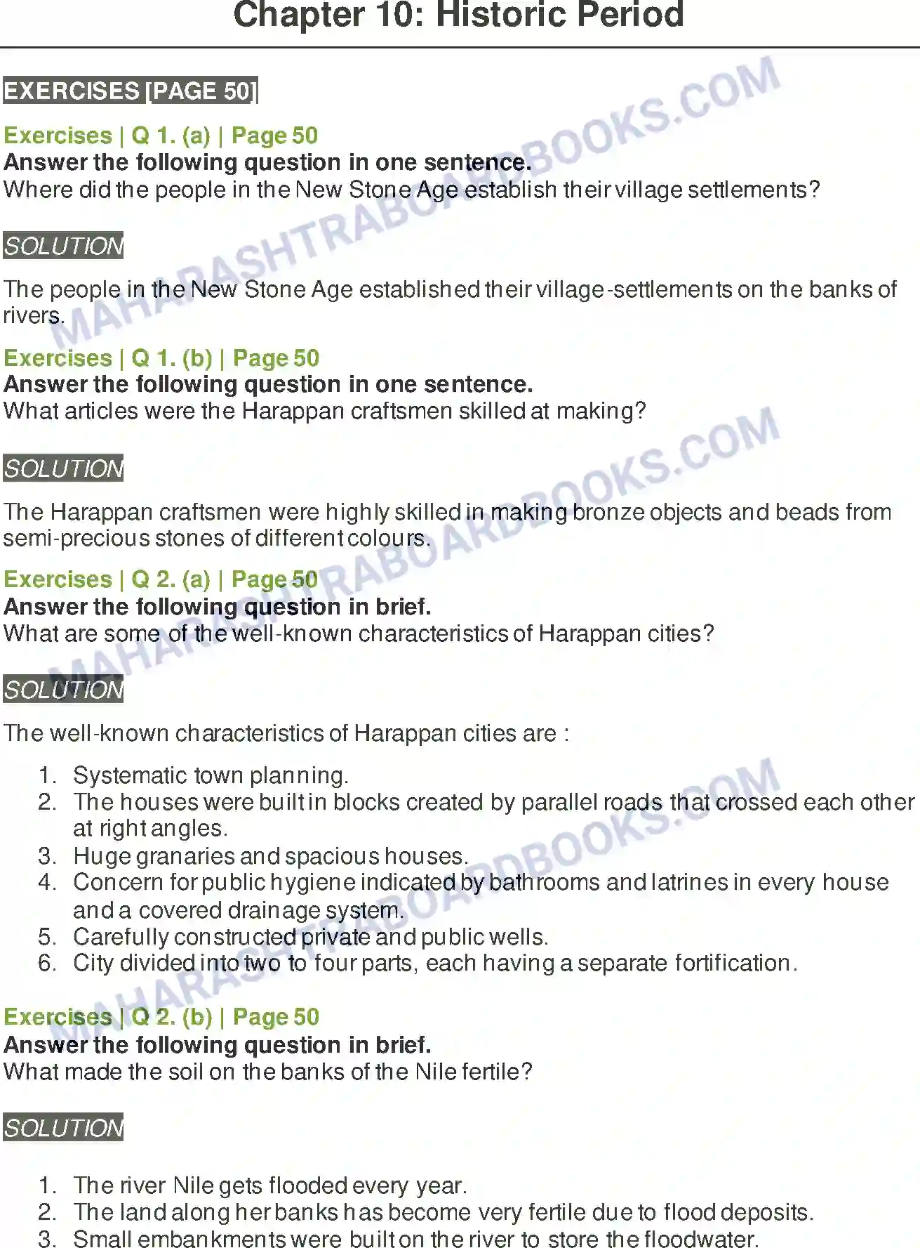 Maharashtra Board Solution Class-5 Environmental+Studies+-+2 Historic Period Image 1