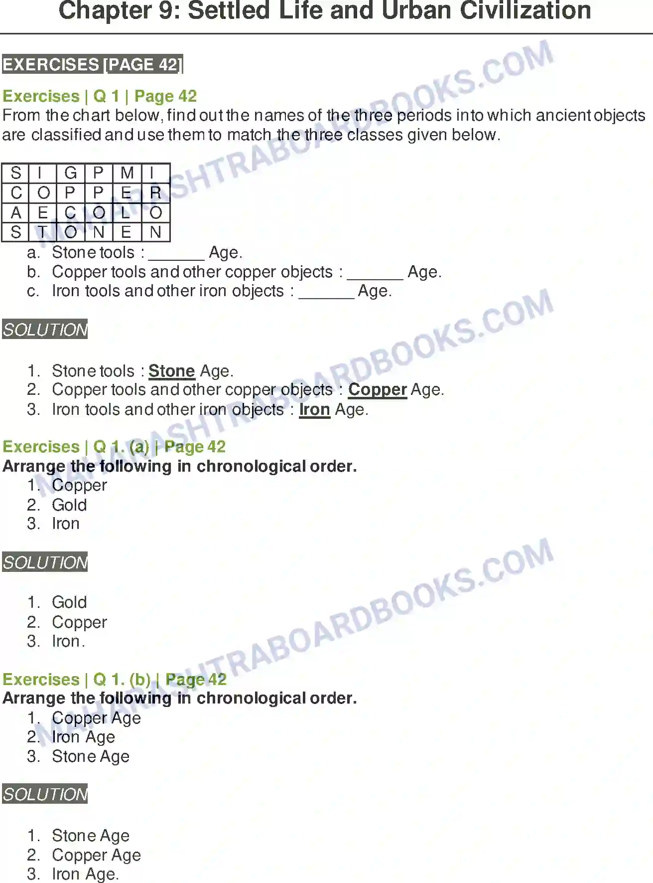 Maharashtra Board Solution Class-5 Environmental+Studies+-+2 Settled Life and Urban Civilization Image 1