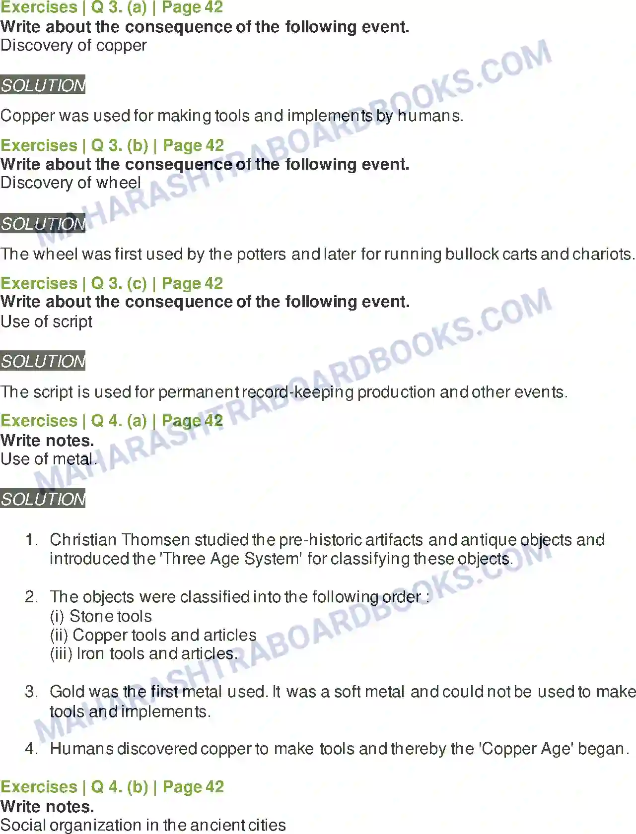 Maharashtra Board Solution Class-5 Environmental+Studies+-+2 Settled Life and Urban Civilization Image 2