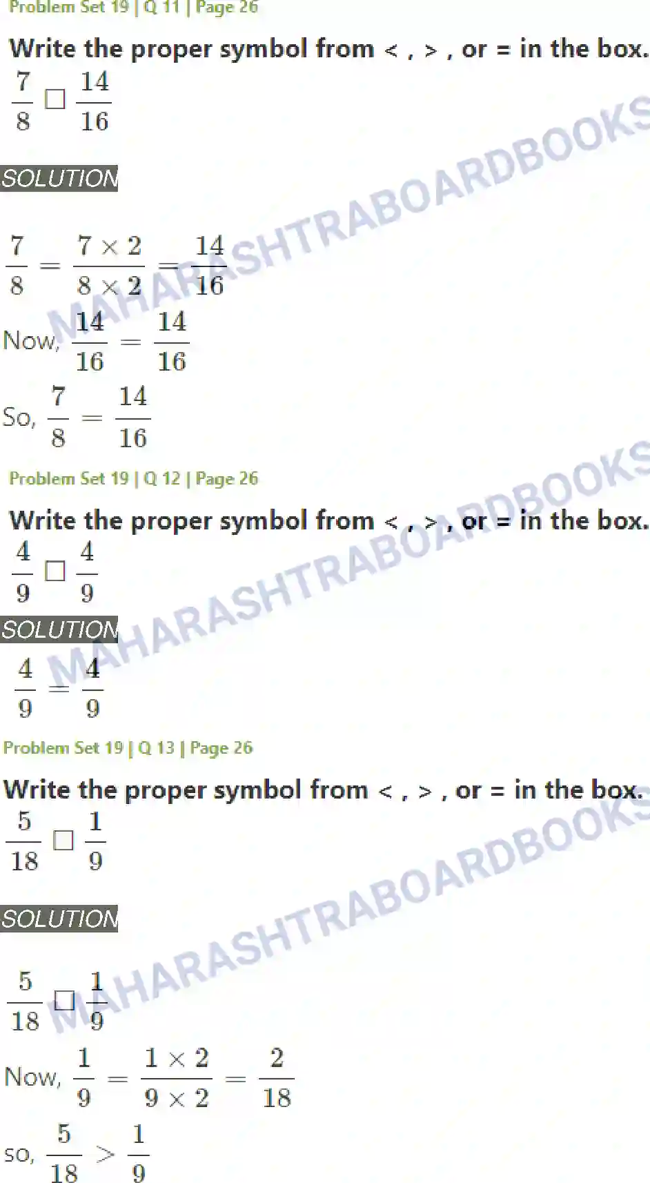 Maharashtra Board Solution Class-5 Mathematics Fractions Image 14