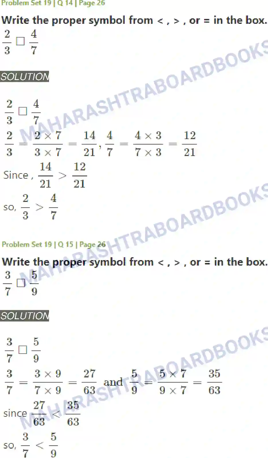 Maharashtra Board Solution Class-5 Mathematics Fractions Image 15