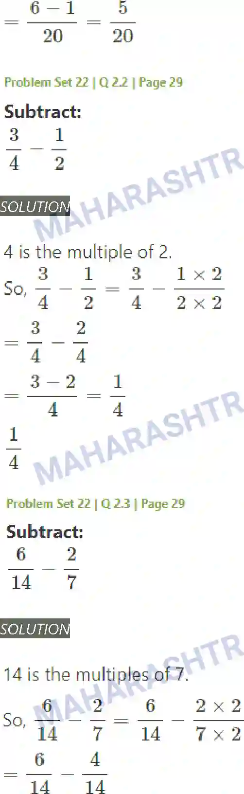 Maharashtra Board Solution Class-5 Mathematics Fractions Image 25