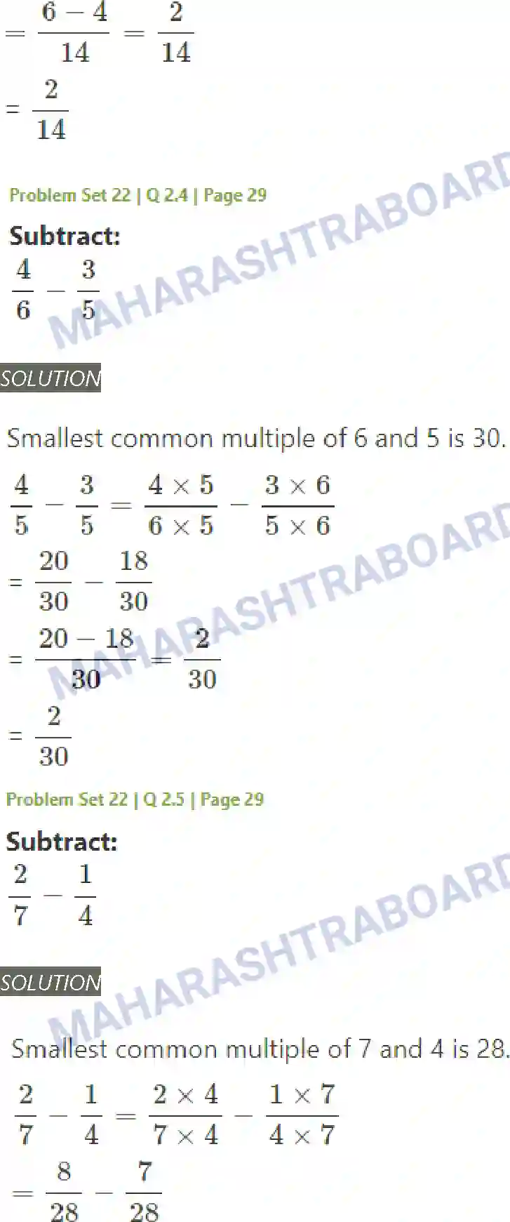 Maharashtra Board Solution Class-5 Mathematics Fractions Image 26