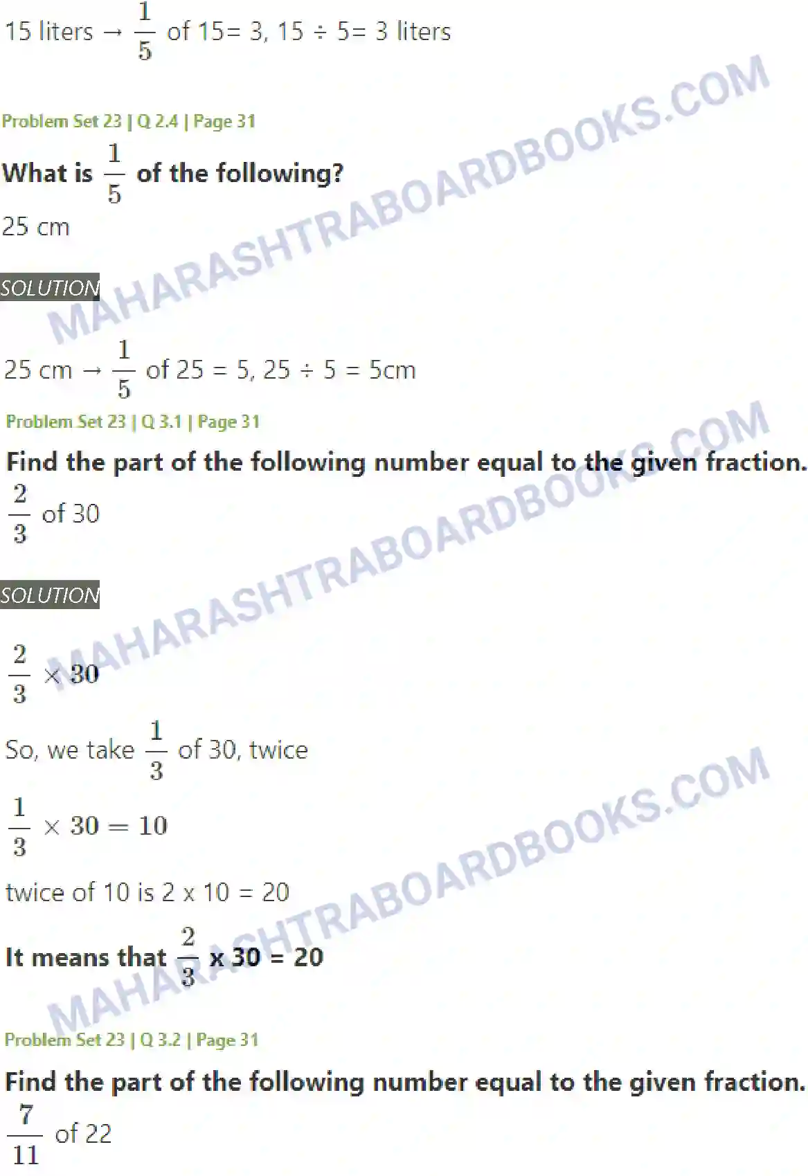 Maharashtra Board Solution Class-5 Mathematics Fractions Image 29