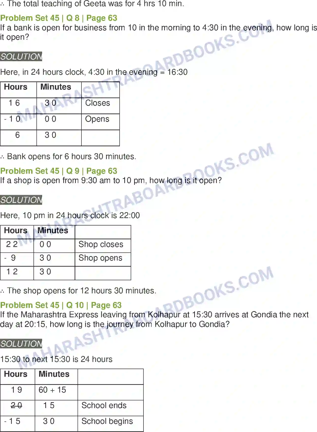 Maharashtra Board Solution Class-5 Mathematics Measuring Time Image 11