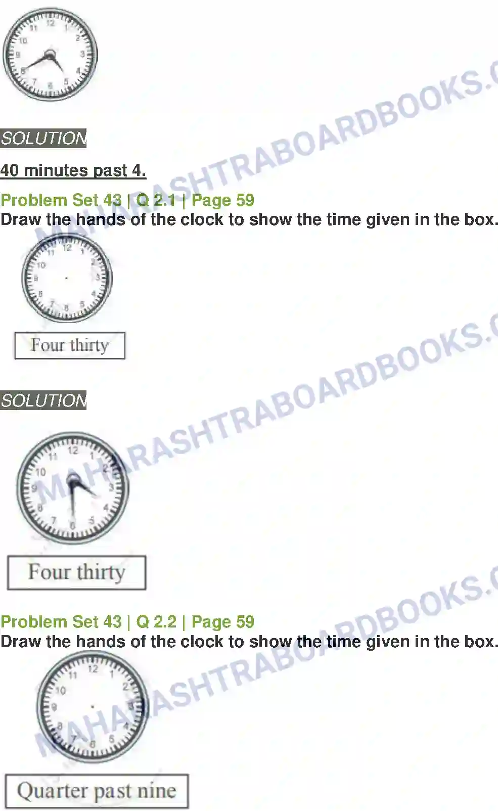 Maharashtra Board Solution Class-5 Mathematics Measuring Time Image 2