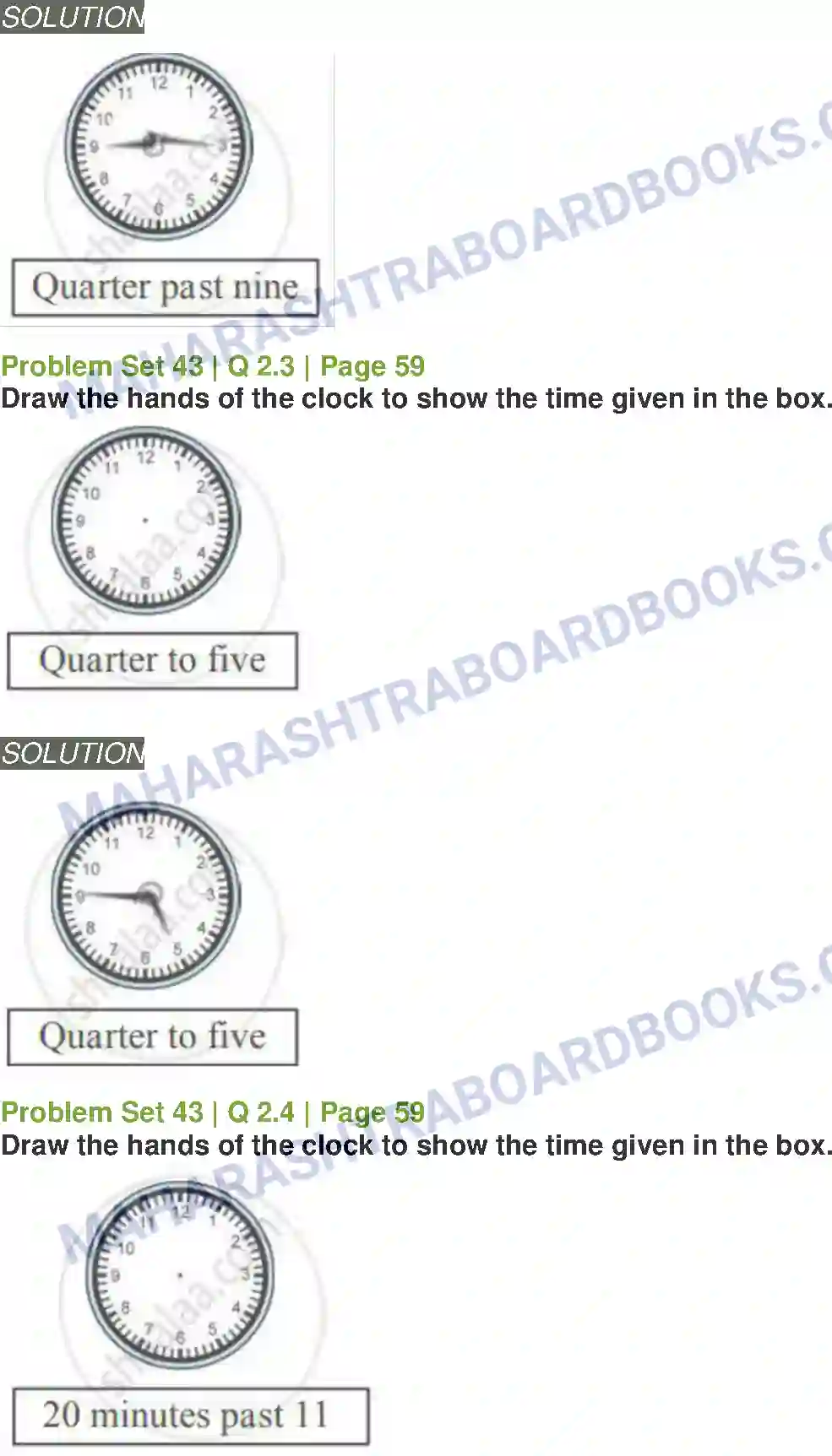 Maharashtra Board Solution Class-5 Mathematics Measuring Time Image 3