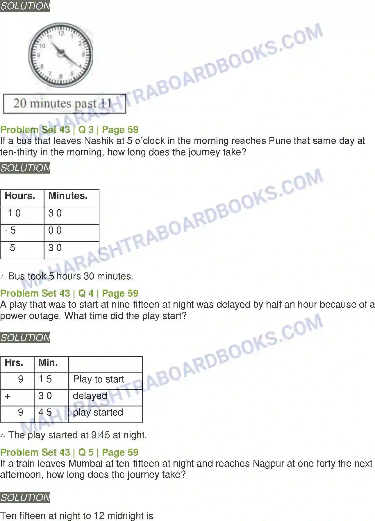 Maharashtra Board Solution Class-5 Mathematics Measuring Time Image 4