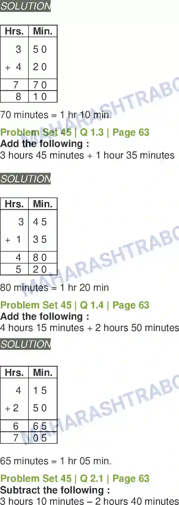 Maharashtra Board Solution Class-5 Mathematics Measuring Time Image 7