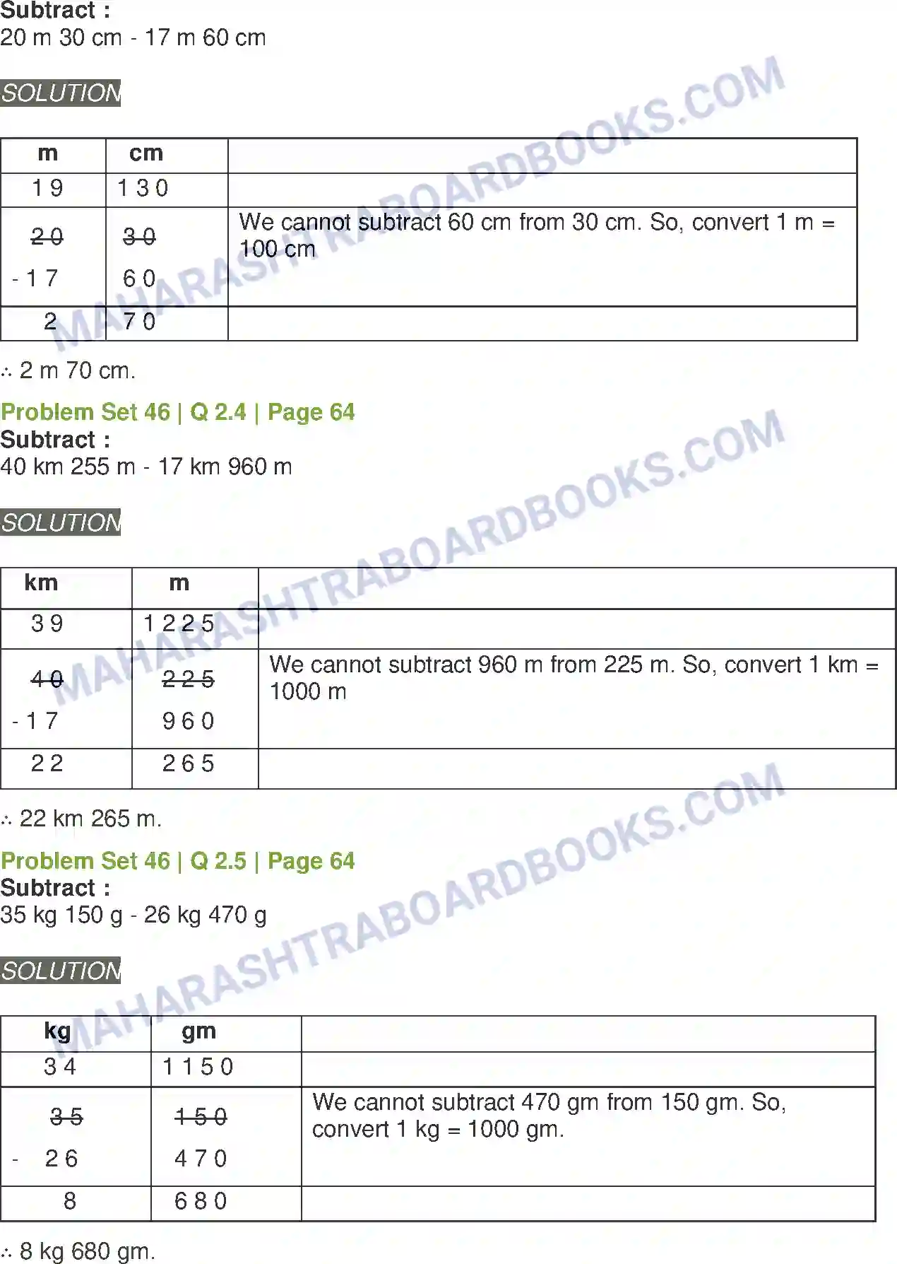 Maharashtra Board Solution Class-5 Mathematics Problems on Measurement Image 4