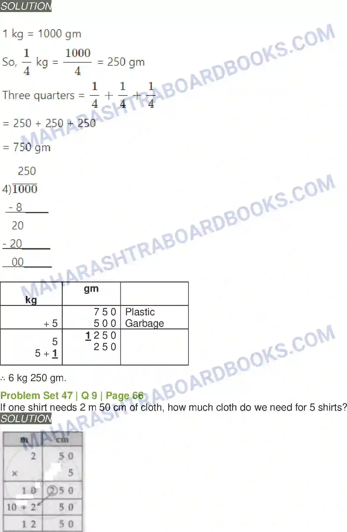 Maharashtra Board Solution Class-5 Mathematics Problems on Measurement Image 8