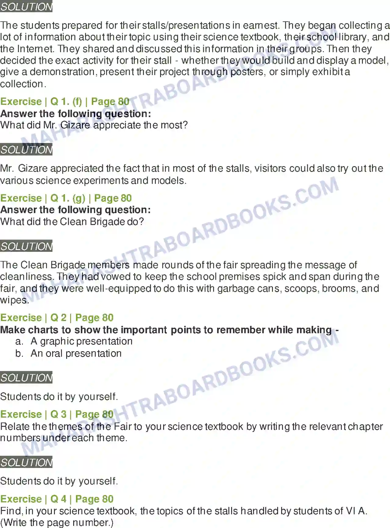 Maharashtra Board Solution Class-6 English At the Science Fair Image 2