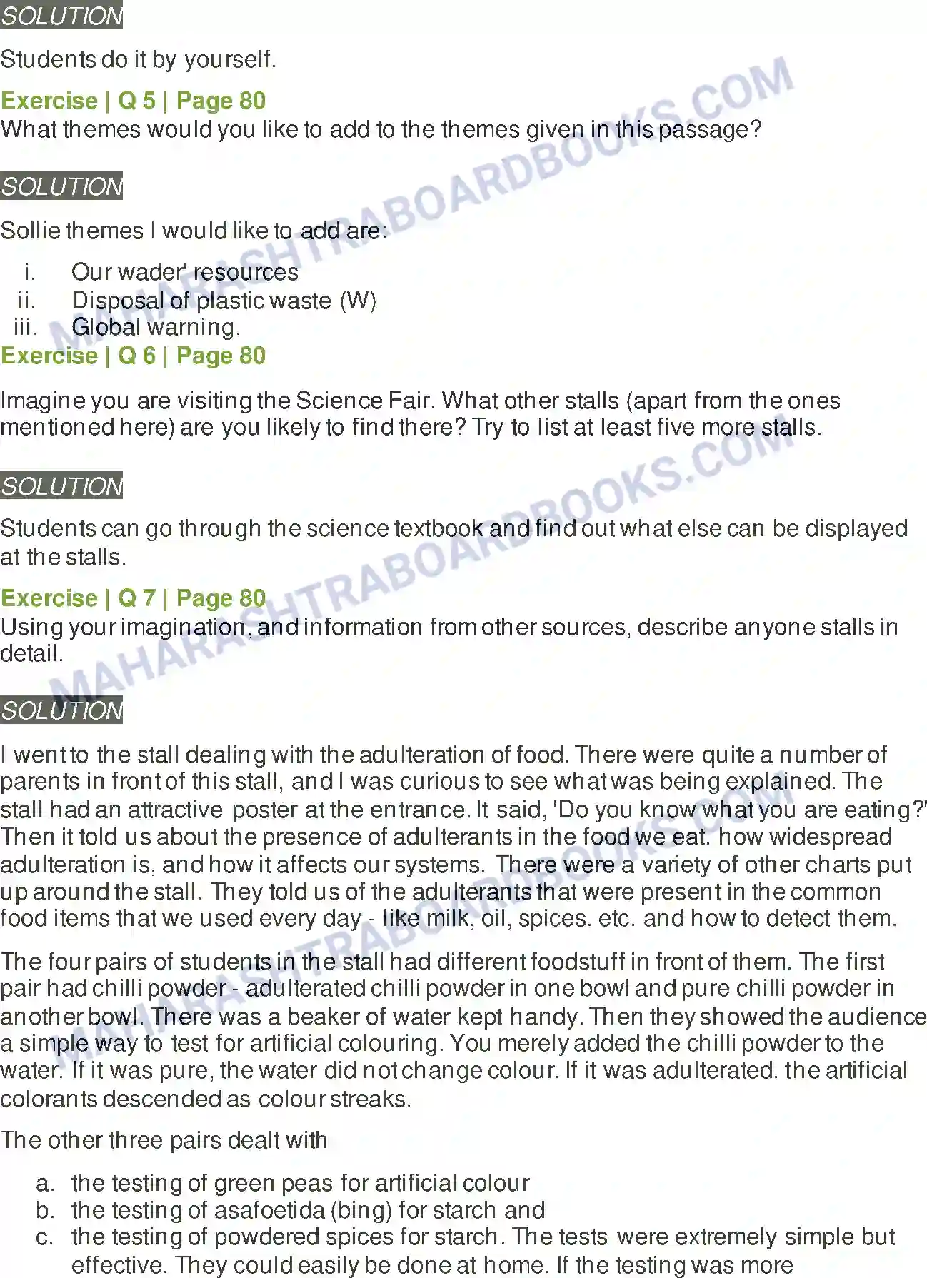 Maharashtra Board Solution Class-6 English At the Science Fair Image 3