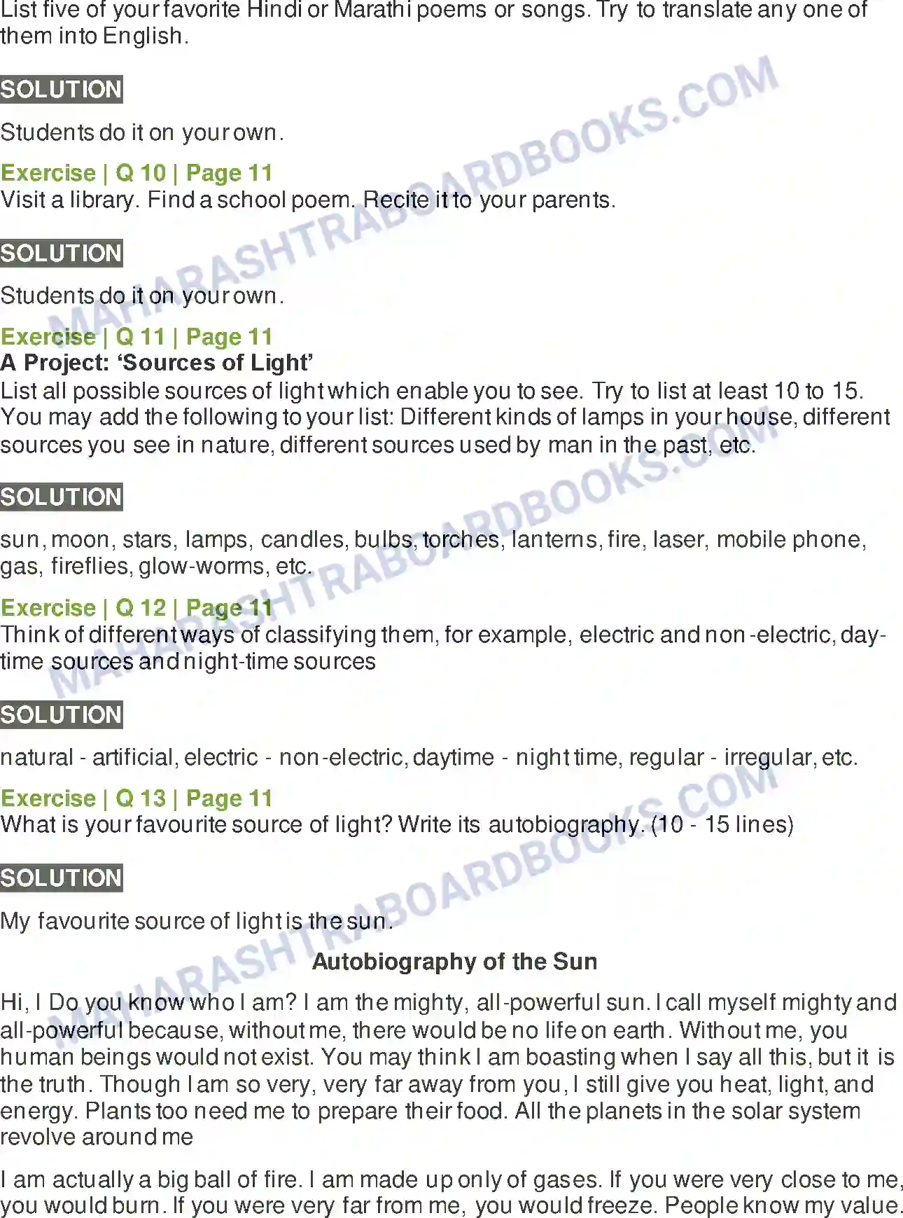 Maharashtra Board Solution Class-6 English Children are going to school ... Image 3