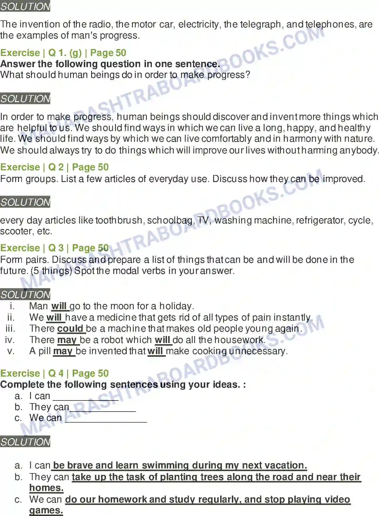 Maharashtra Board Solution Class-6 English It Can Be Done Image 2