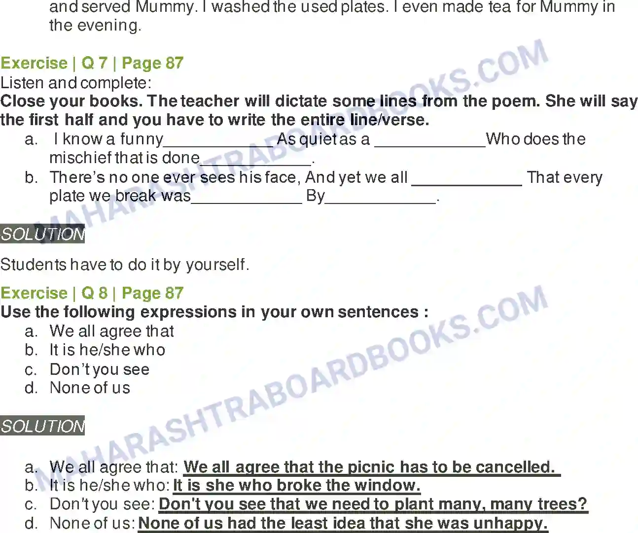 Maharashtra Board Solution Class-6 English Mr. Nobody Image 4