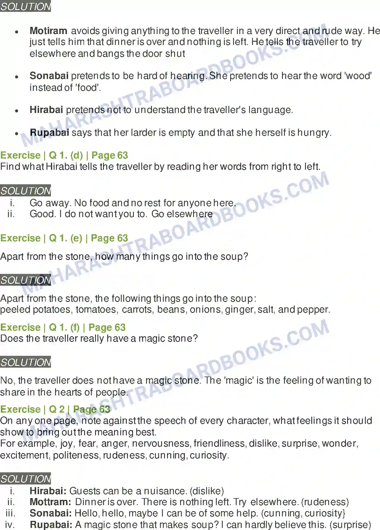 Maharashtra Board Solution Class-6 English Stone Soup Image 2