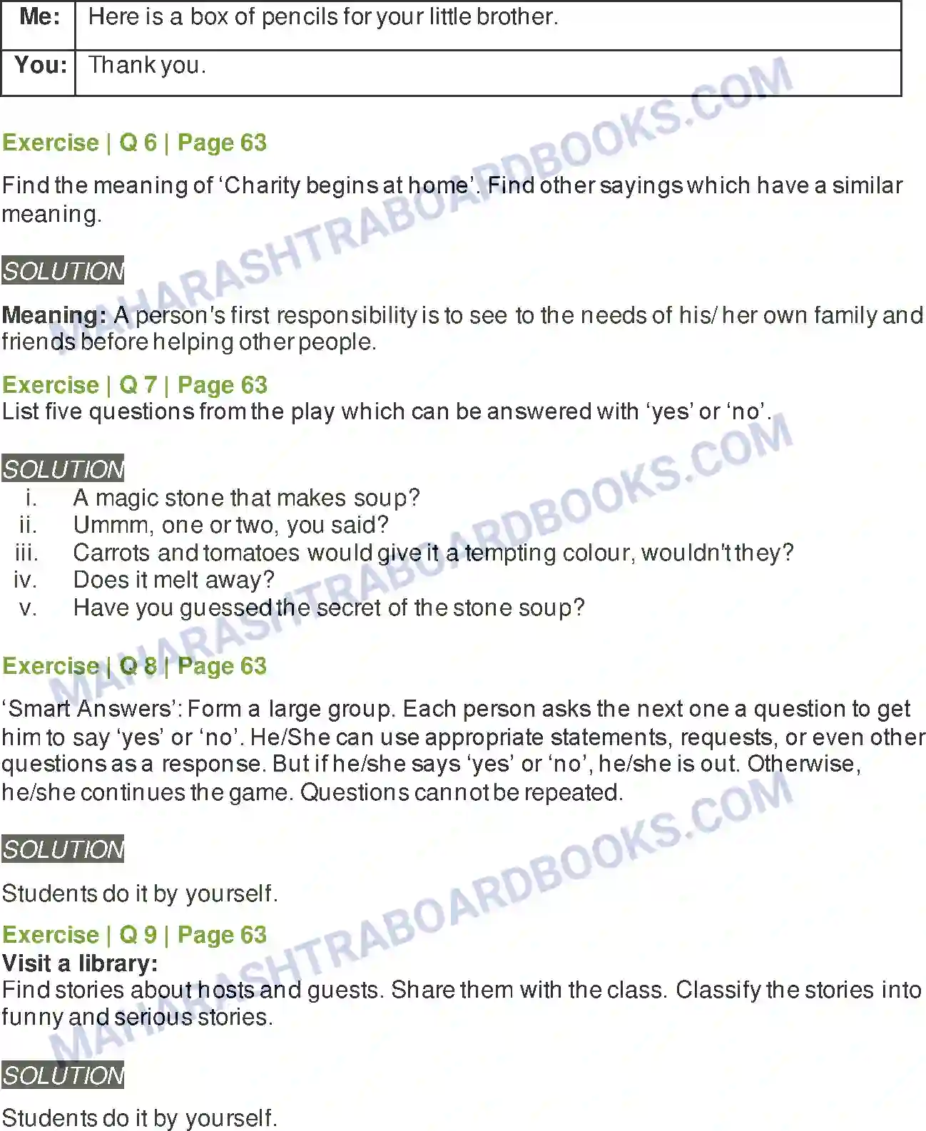 Maharashtra Board Solution Class-6 English Stone Soup Image 4