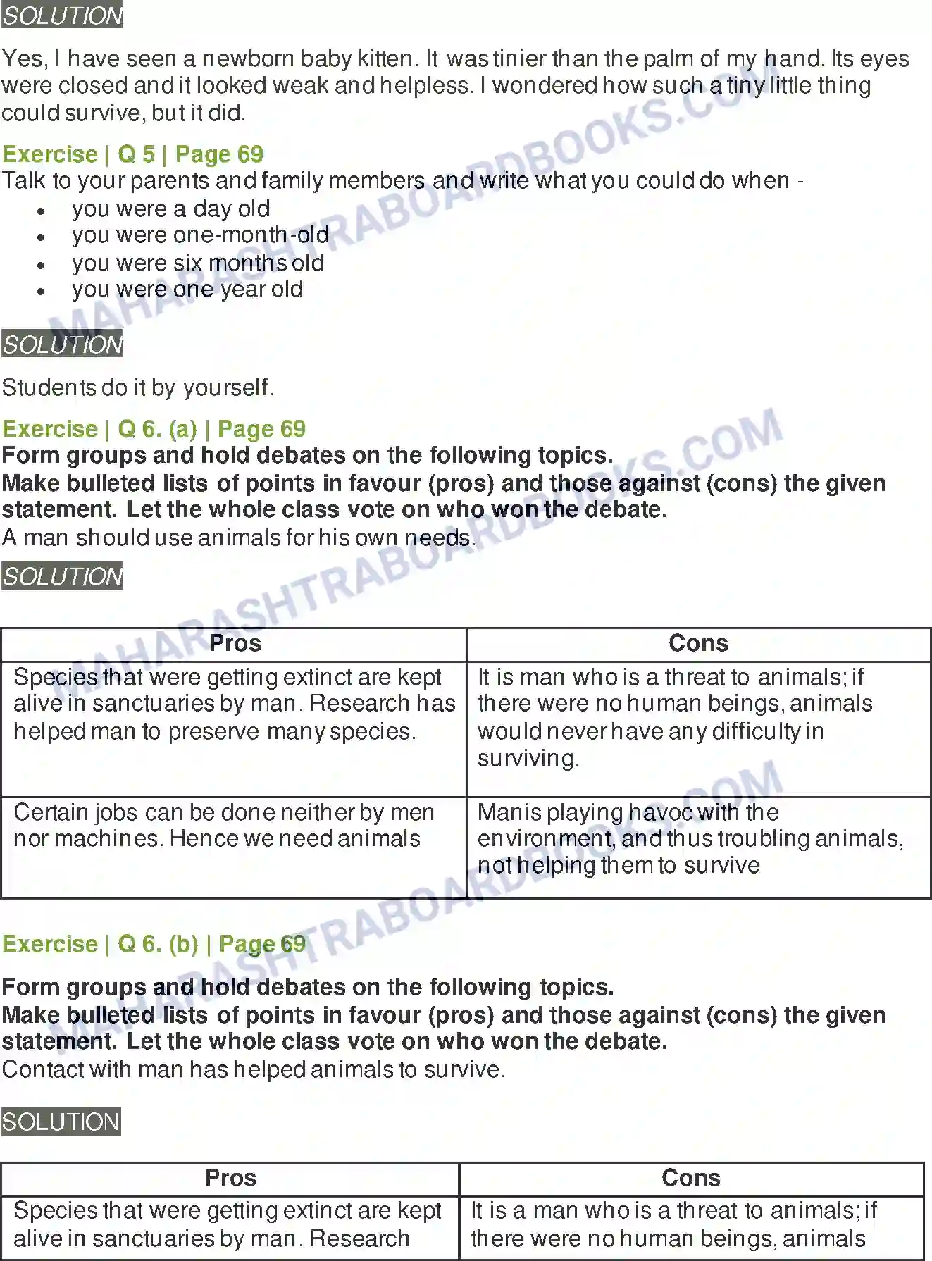Maharashtra Board Solution Class-6 English The Donkey Image 2