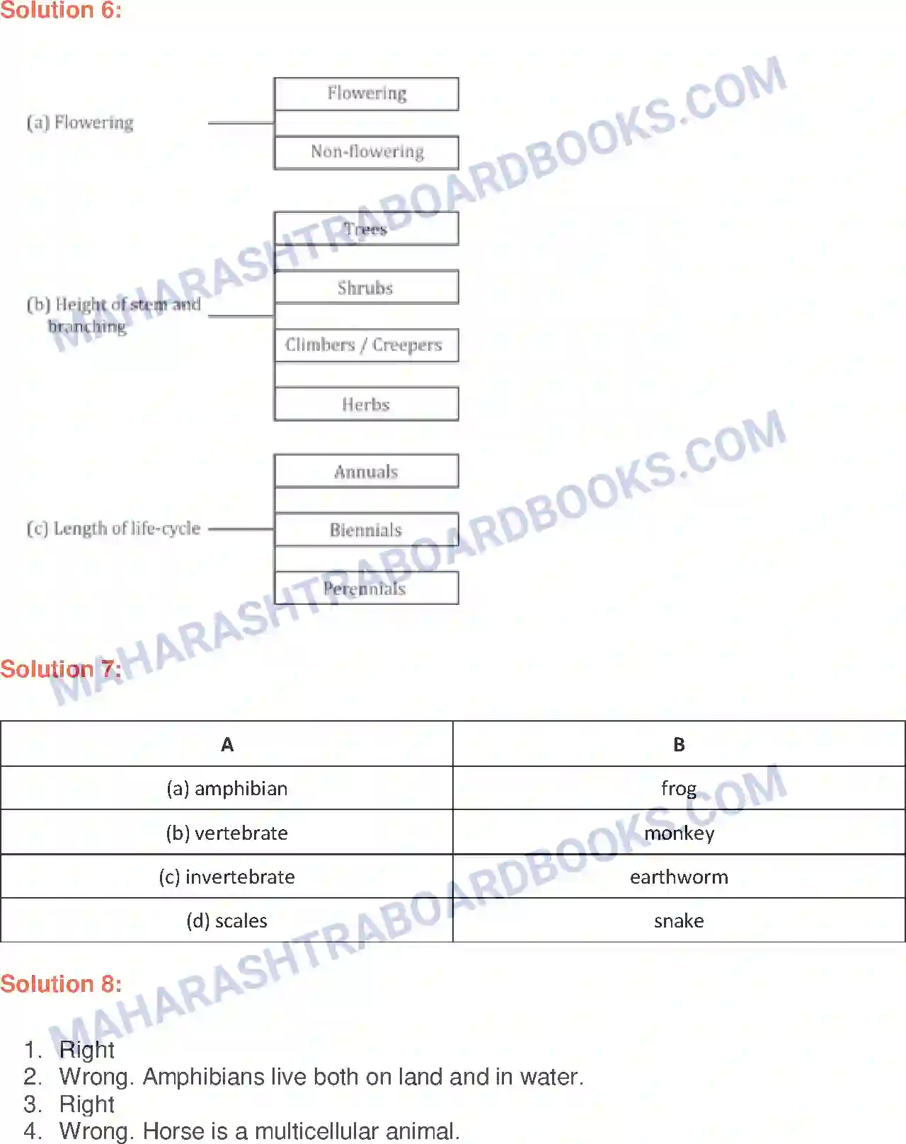Maharashtra Board Solution Class-6 General+Science Classification of Living Things Image 4