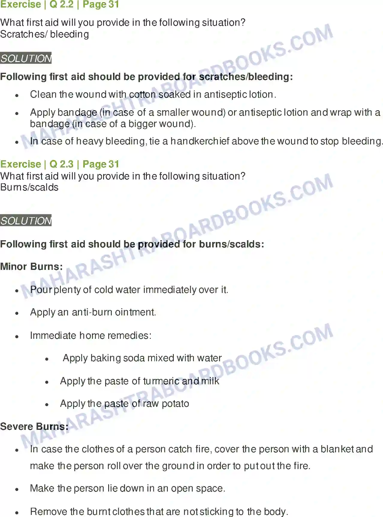 Maharashtra Board Solution Class-6 General+Science Disaster Management Image 2