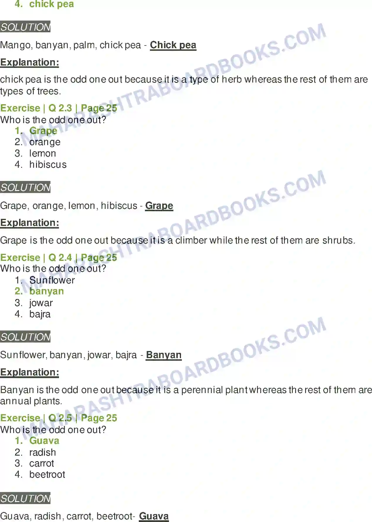 Maharashtra Board Solution Class-6 General+Science Diversity in Living Things & Their Classification Image 2