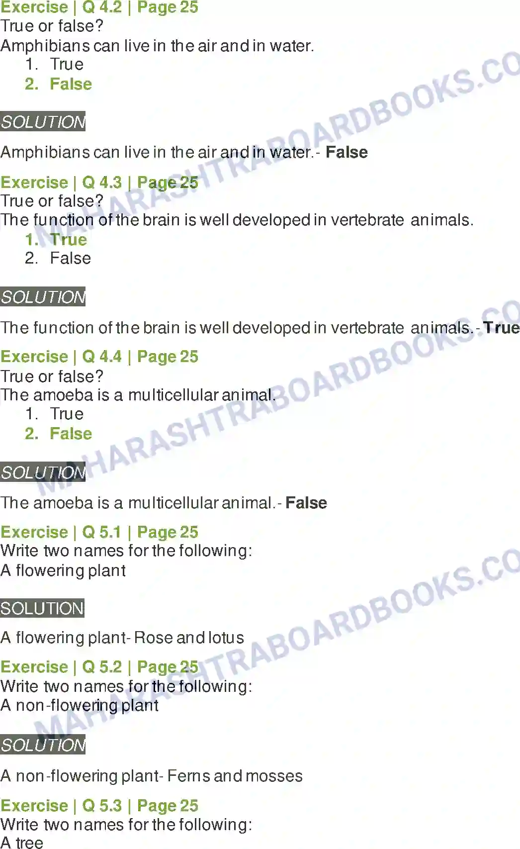 Maharashtra Board Solution Class-6 General+Science Diversity in Living Things & Their Classification Image 5