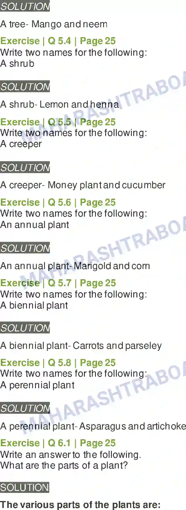 Maharashtra Board Solution Class-6 General+Science Diversity in Living Things & Their Classification Image 6