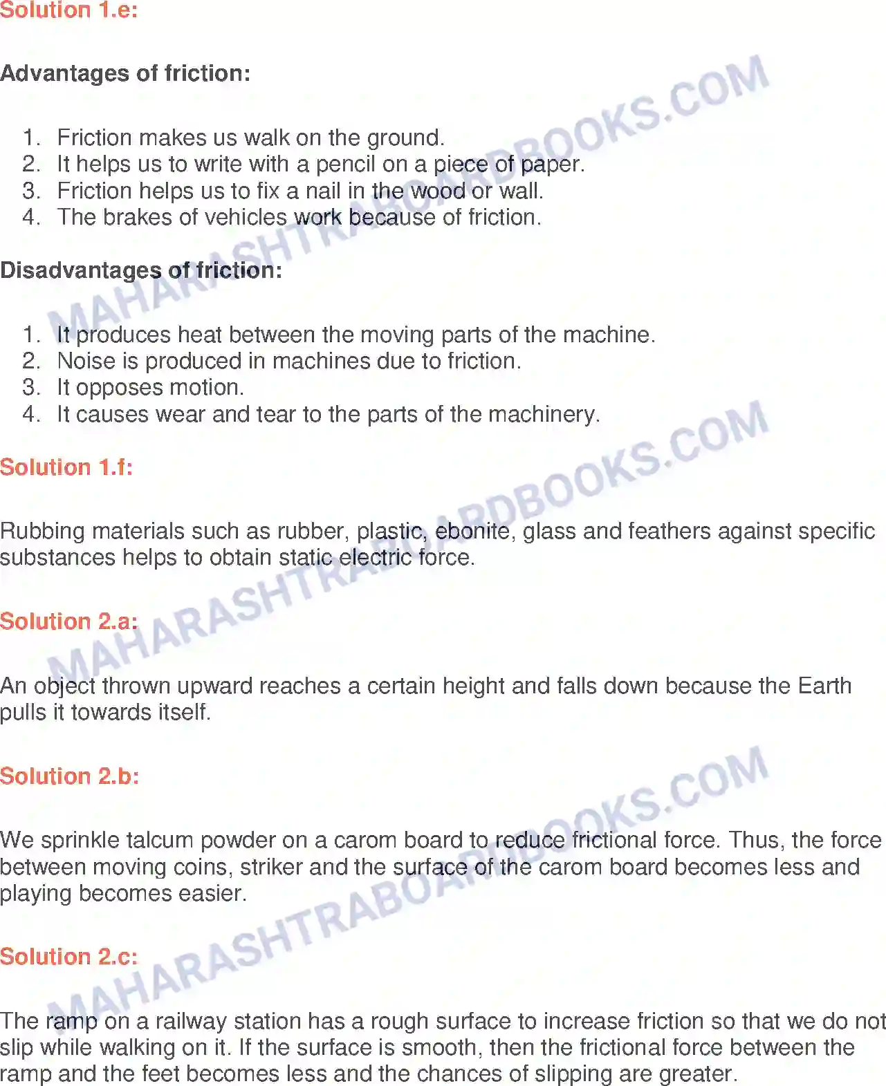 Maharashtra Board Solution Class-6 General+Science Force Image 2
