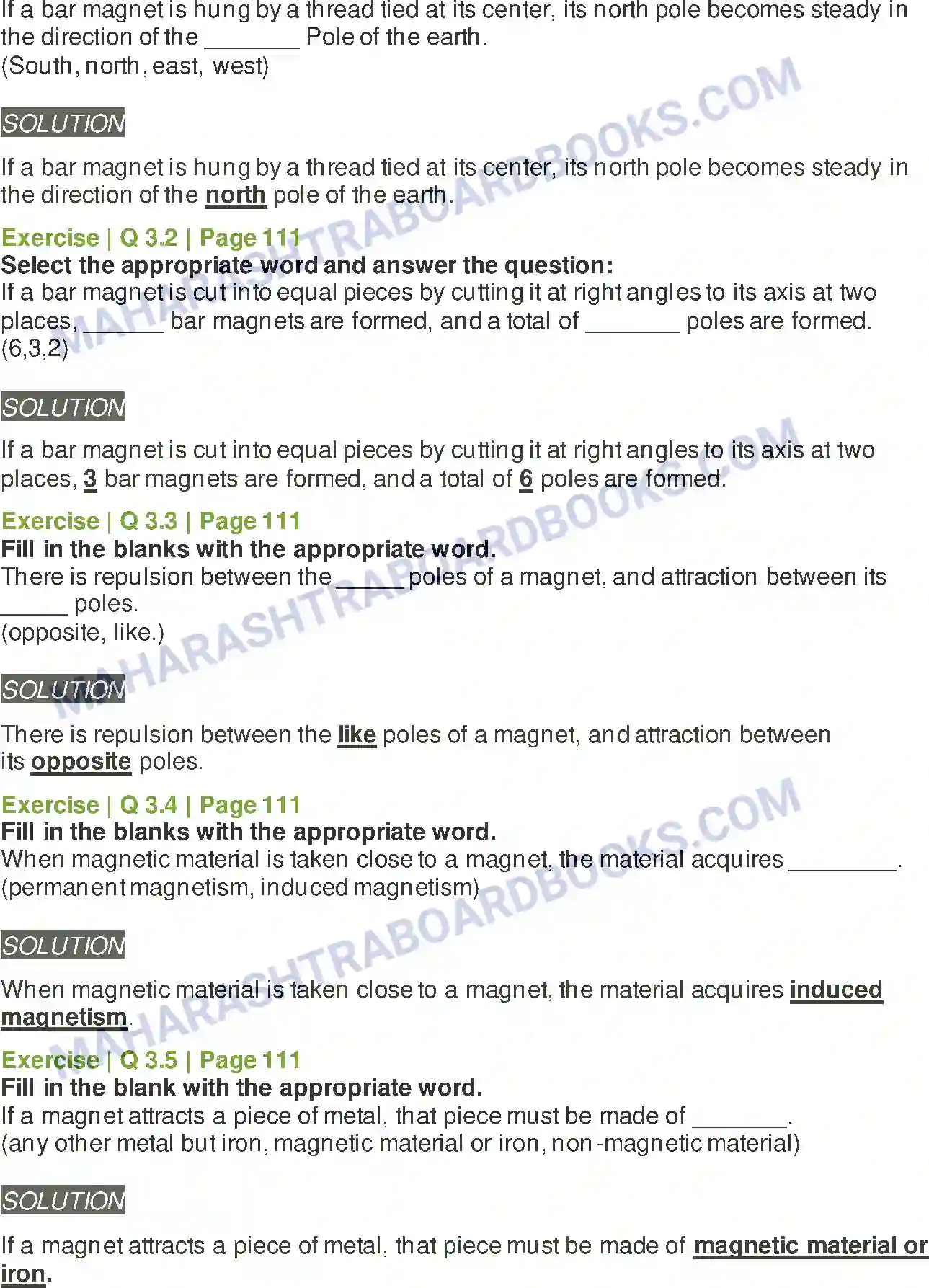 Maharashtra Board Solution Class-6 General+Science Fun with Magnets Image 3