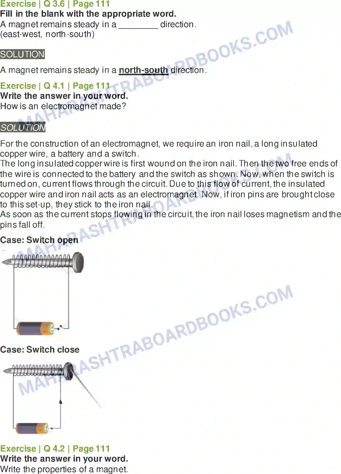 Maharashtra Board Solution Class-6 General+Science Fun with Magnets Image 4