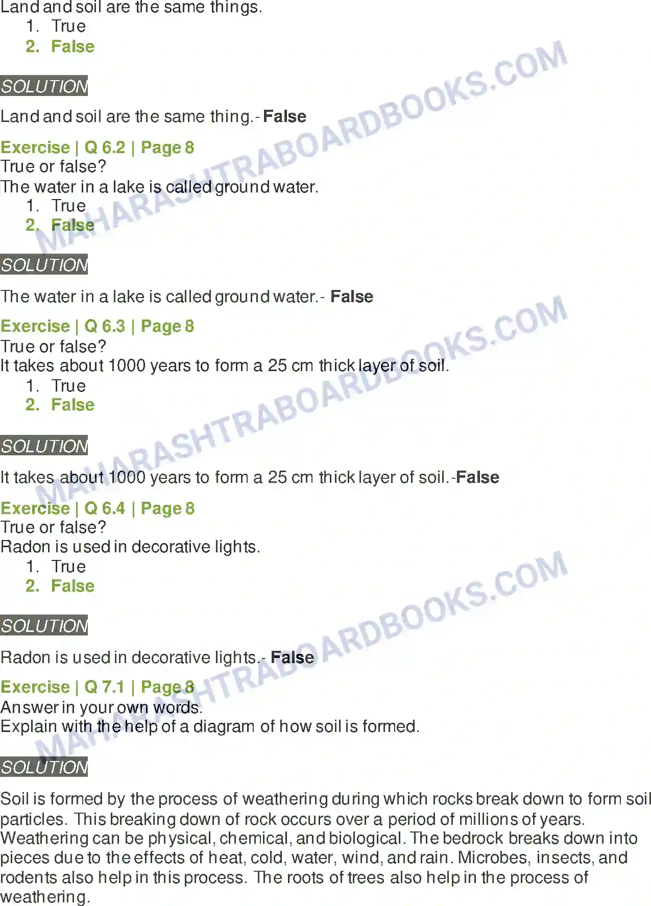 Maharashtra Board Solution Class-6 General+Science Natural Resources –Air, Water and Land Image 5