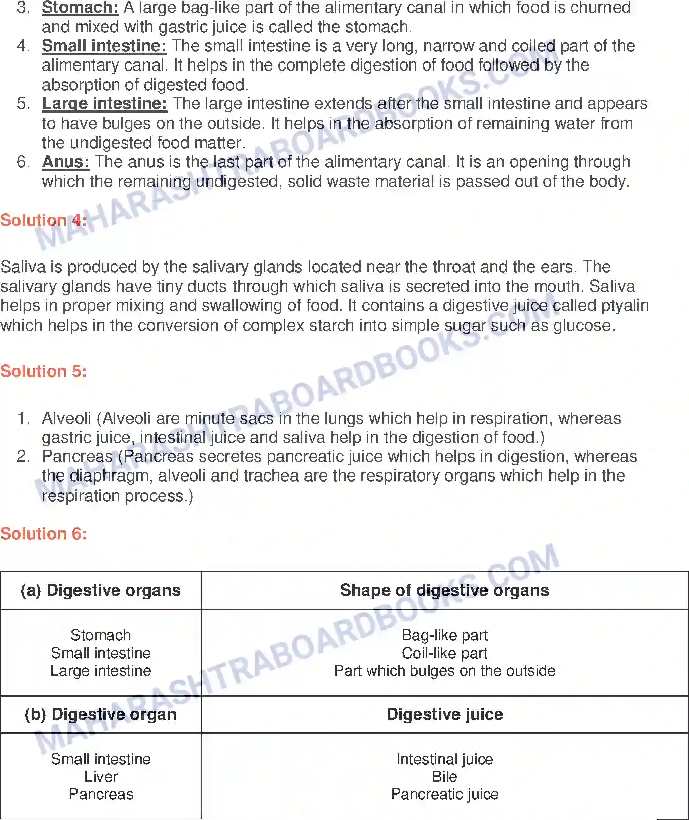 Maharashtra Board Solution Class-6 General+Science Organ Systems Image 2