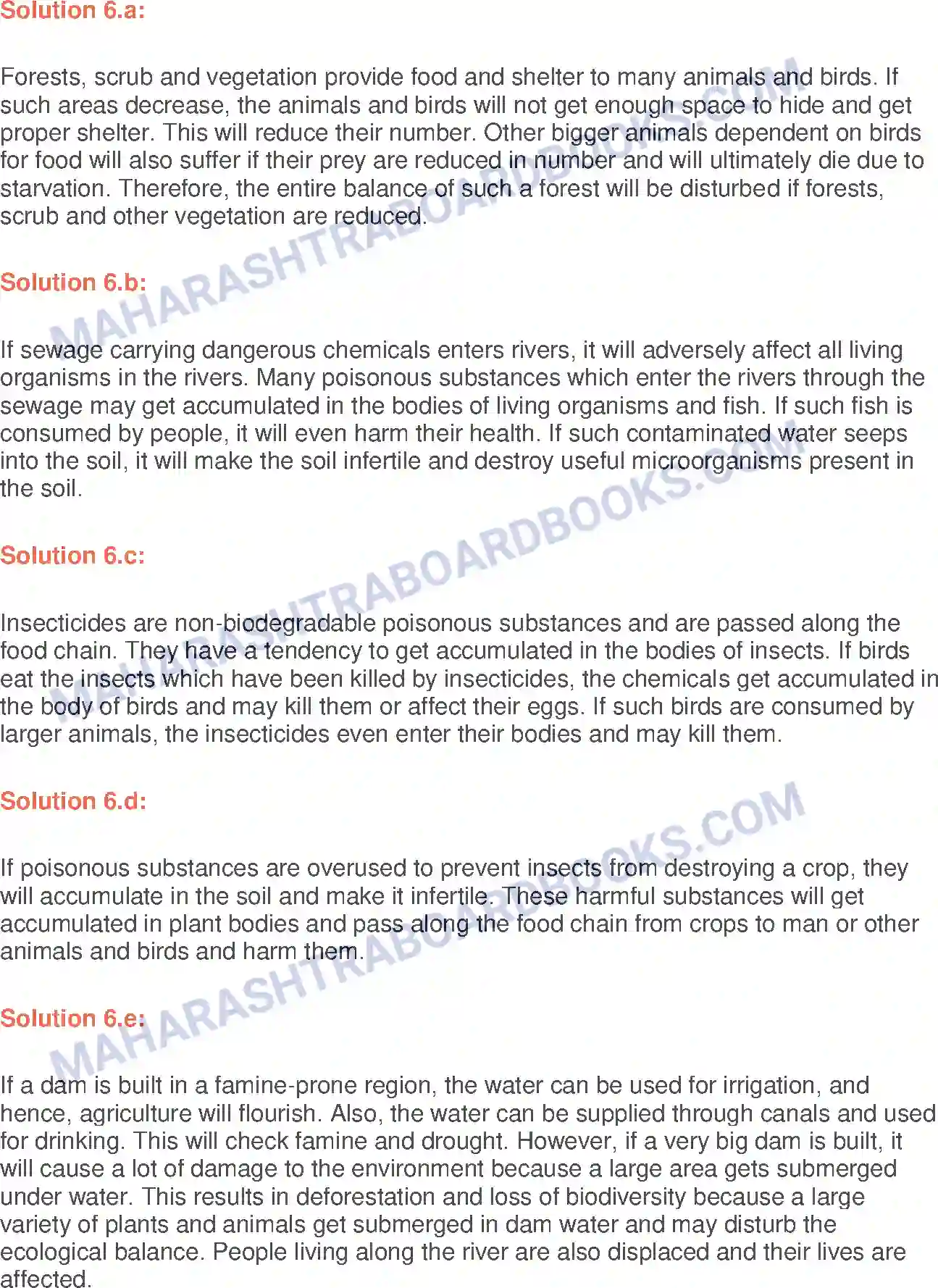 Maharashtra Board Solution Class-6 General+Science Our Environment Image 3