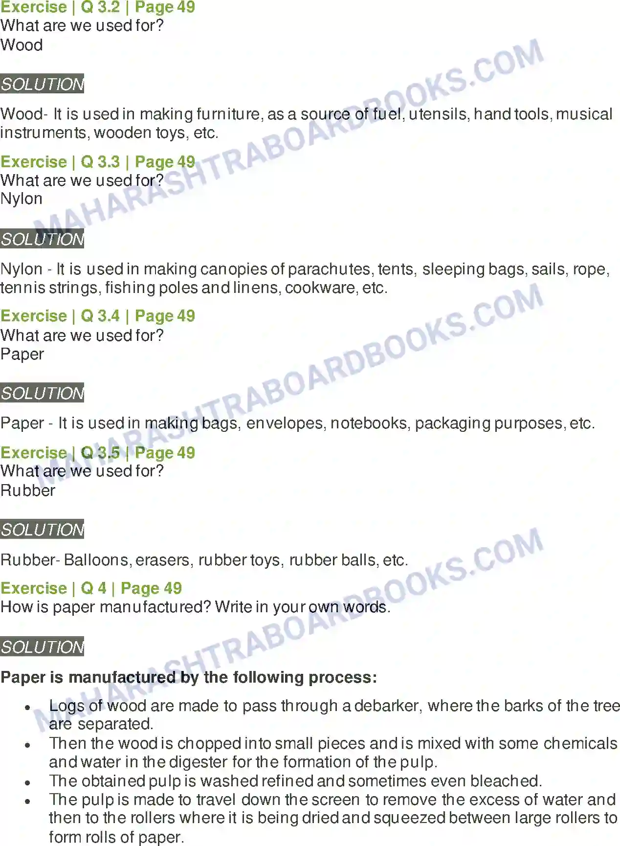 Maharashtra Board Solution Class-6 General+Science Substances in Daily Use Image 3