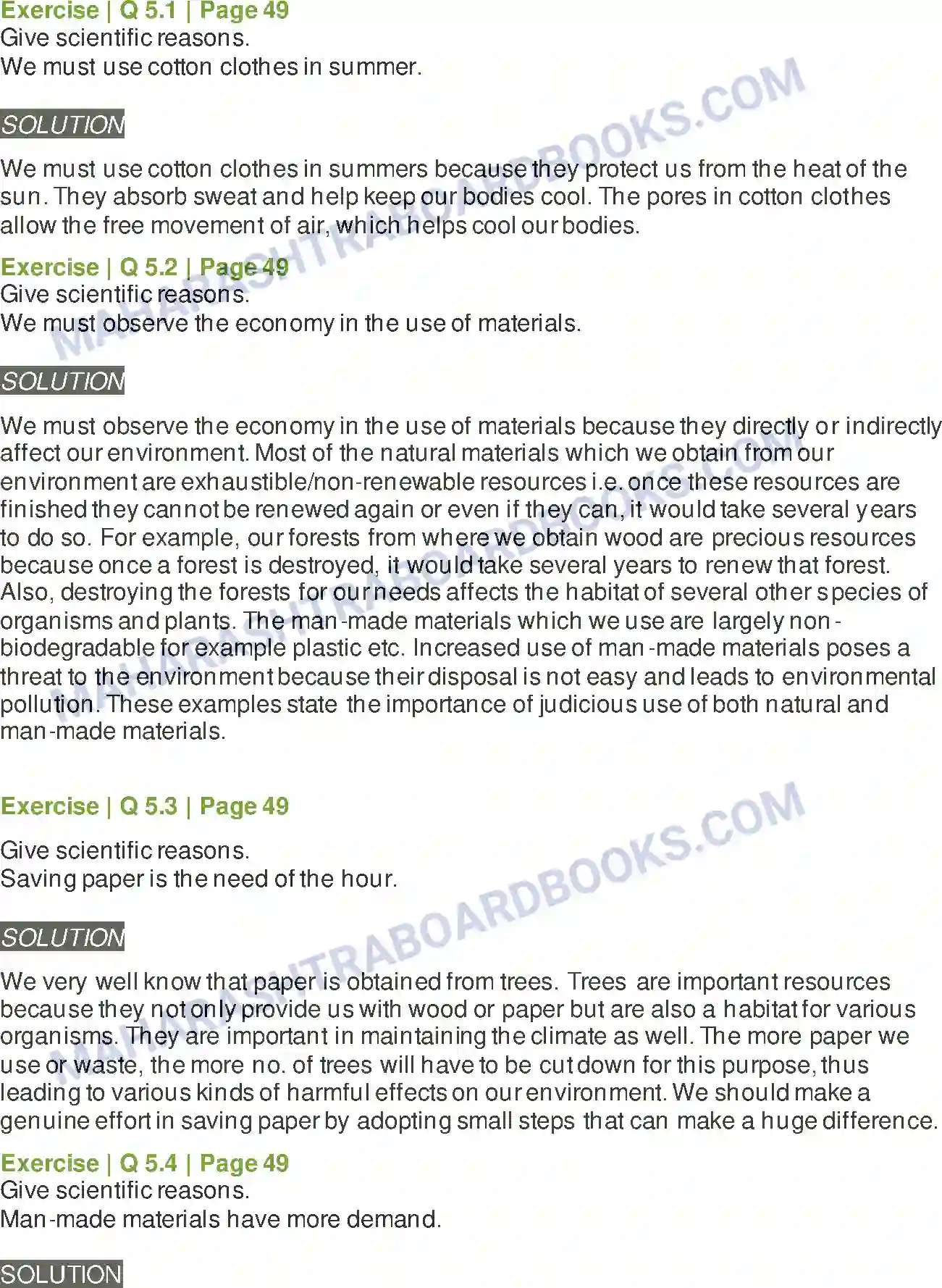 Maharashtra Board Solution Class-6 General+Science Substances in Daily Use Image 4