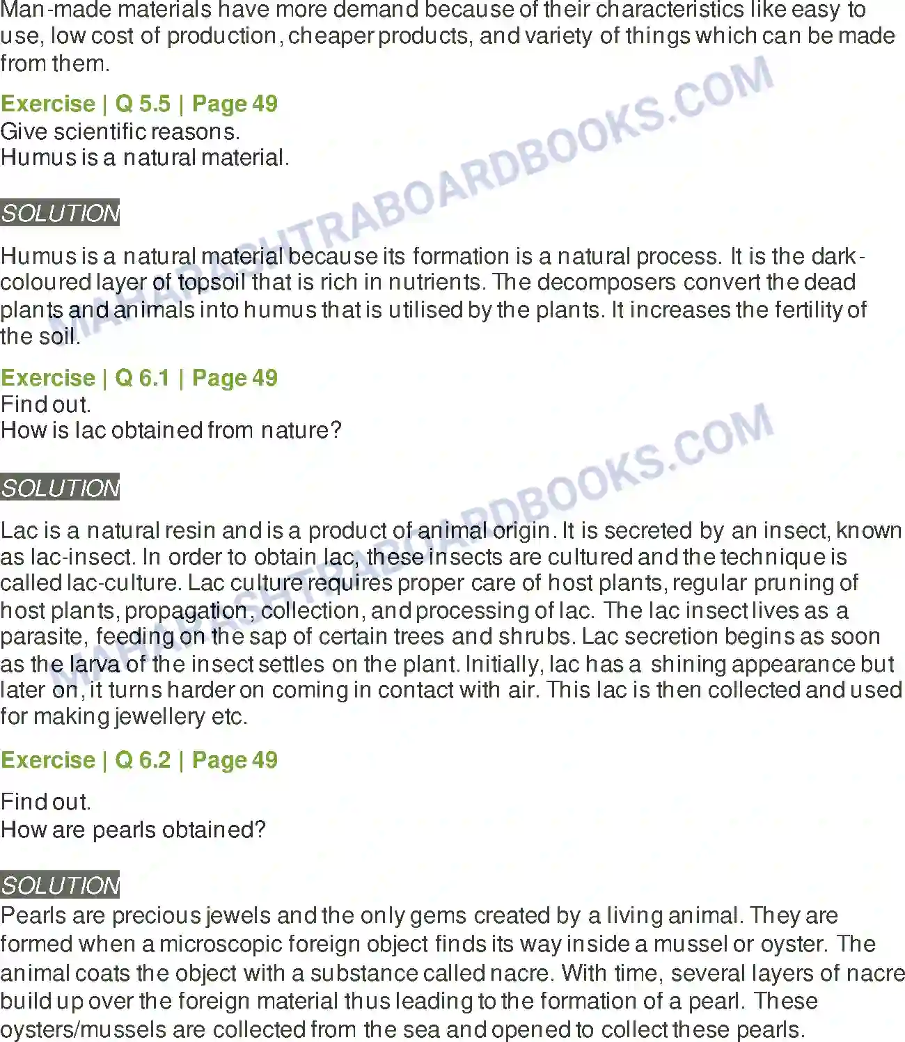 Maharashtra Board Solution Class-6 General+Science Substances in Daily Use Image 5