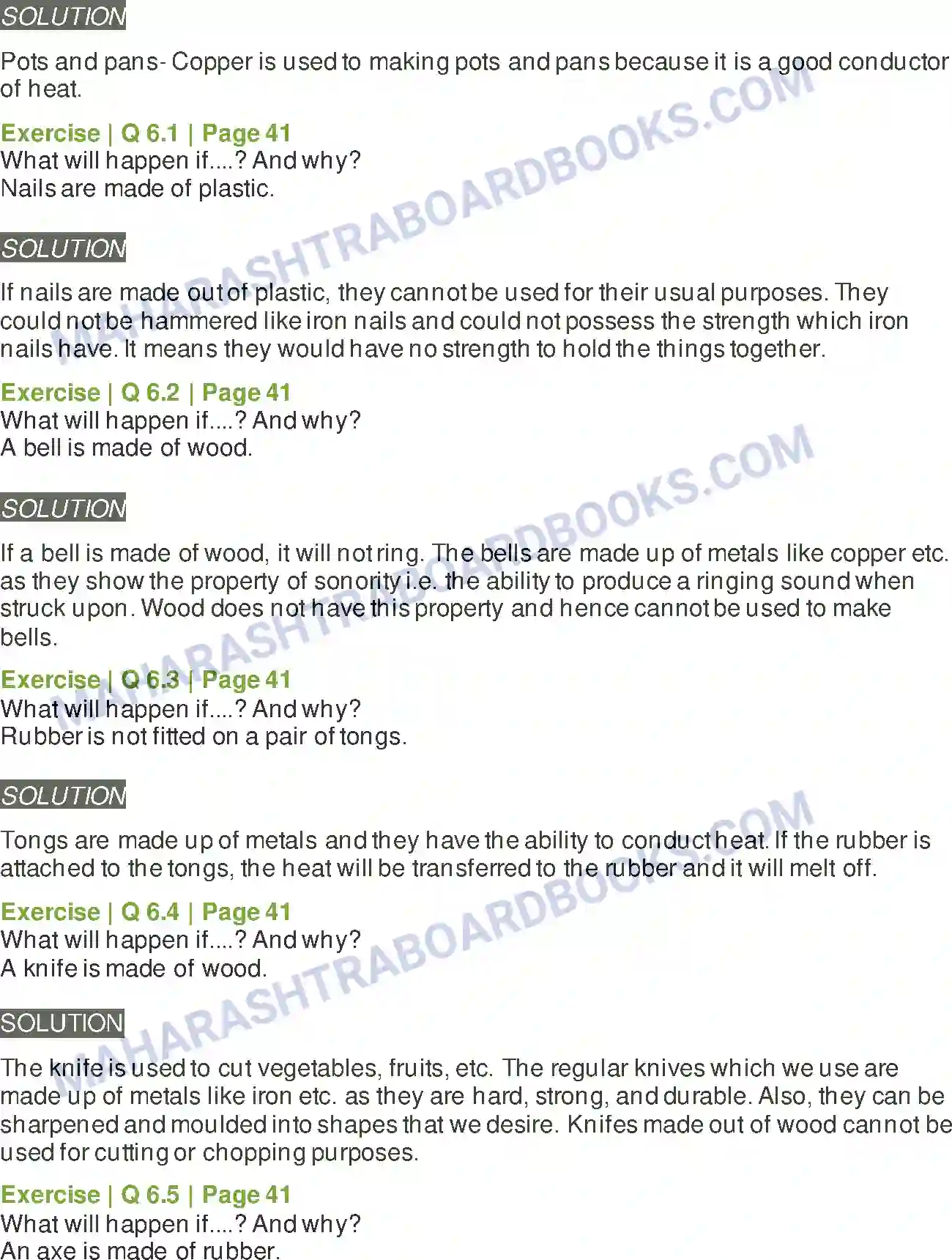 Maharashtra Board Solution Class-6 General+Science Substances in the Surroundings –Their States & Properties Image 5