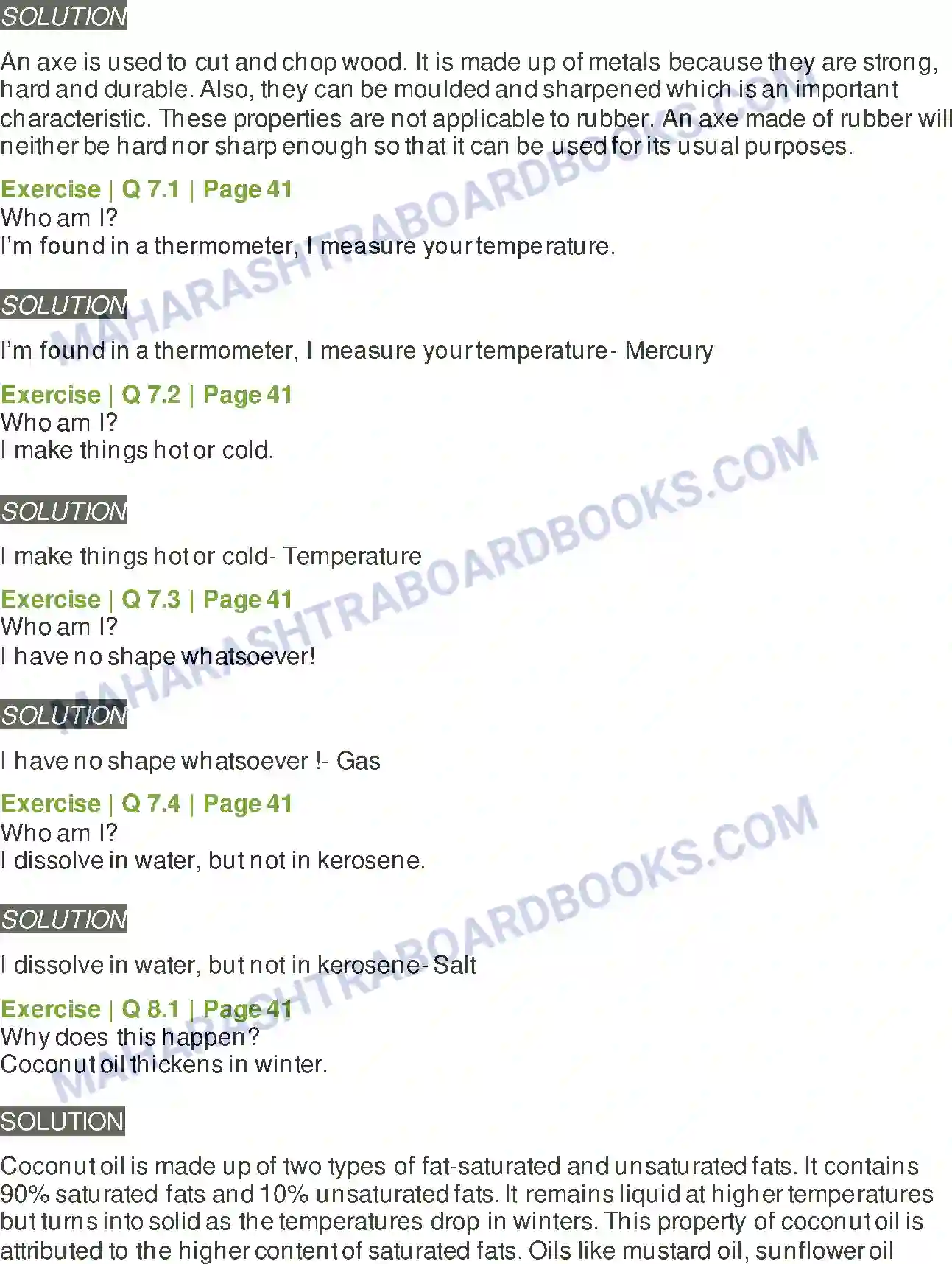 Maharashtra Board Solution Class-6 General+Science Substances in the Surroundings –Their States & Properties Image 6