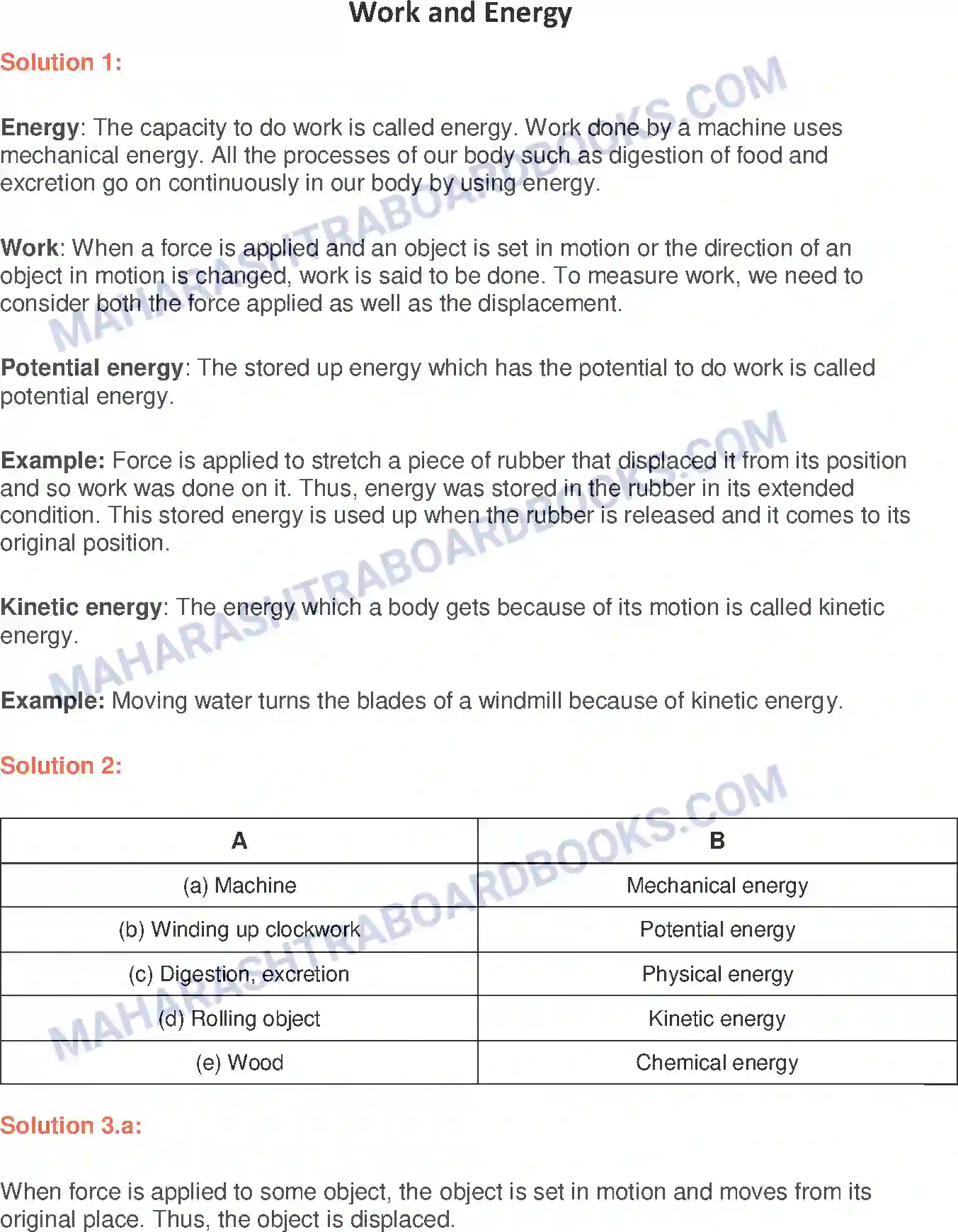 Maharashtra Board Solution Class-6 General+Science Work and Energy Image 1
