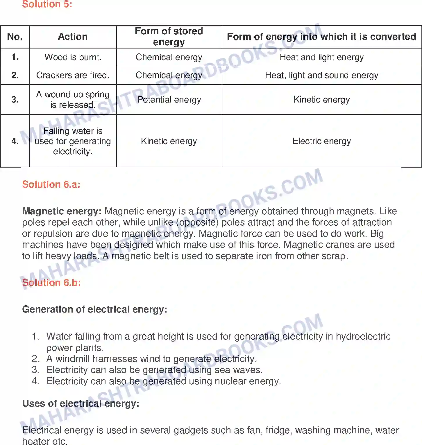 Maharashtra Board Solution Class-6 General+Science Work and Energy Image 3
