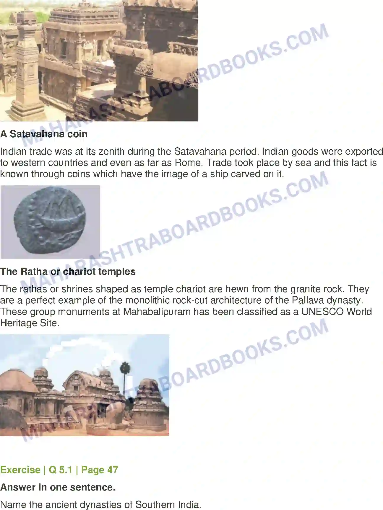 Maharashtra Board Solution Class-6 History+and+Civics 0 Ancient Kingdoms of the South Image 3