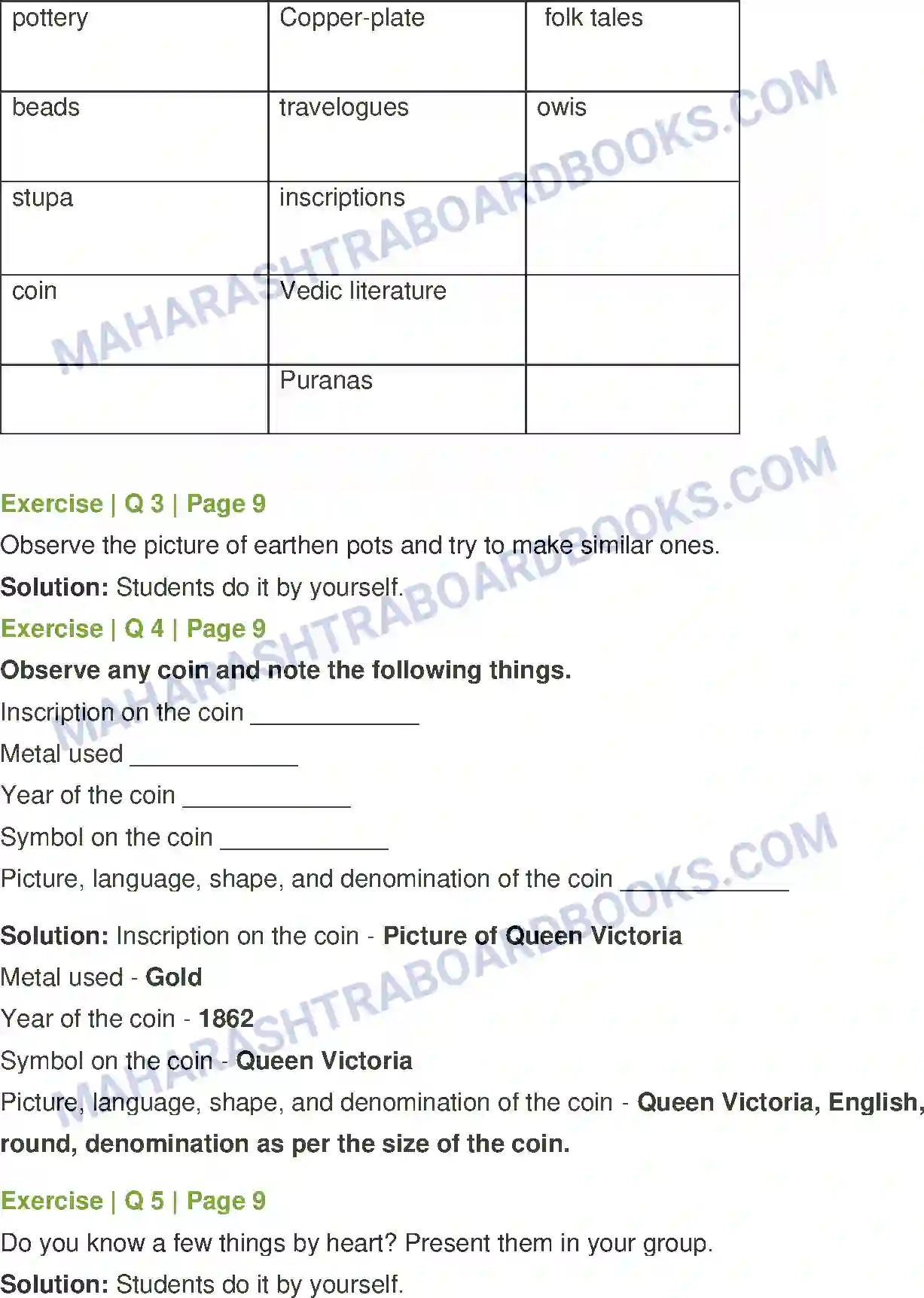 Maharashtra Board Solution Class-6 History+and+Civics 0Sources of History Image 2