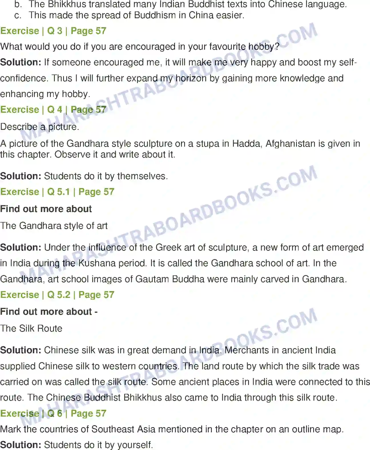 Maharashtra Board Solution Class-6 History+and+Civics Ancient India and the World Image 2