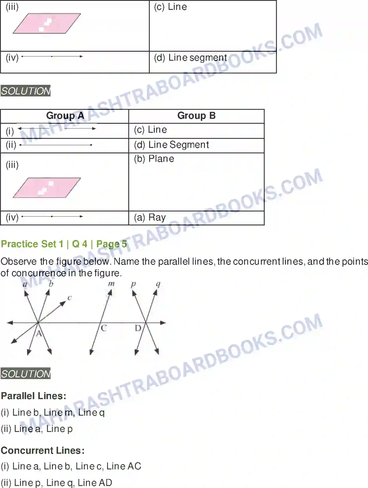 Maharashtra Board Solution Class-6 Mathematics Basic Concepts in Geometry Image 3