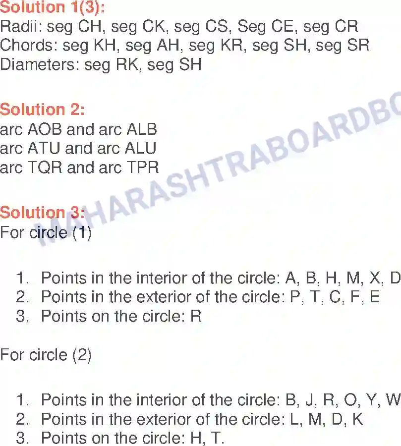 Maharashtra Board Solution Class-6 Mathematics Circle Image 4